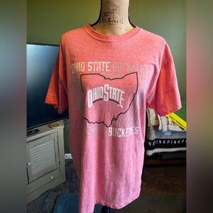 Ohio State Buckeyes Red Graphic Tee